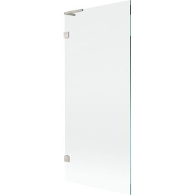 MEXEN/S - Lunar L vaňová zástena FIX 80 x 150, transparent, nikel kartáčovaný 897L-080-000-97-00