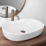 REA - Umývadlo na dosku CLEO 61 WHITE MATT REA-U9653