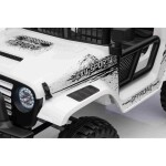 Mamido Mamido Elektrické autíčko OFF ROAD EXTREME 4x4 biele 24V | 200W | 50 kg | EVA | LED | 2,4 Ghz | ECO koža