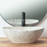 REA - Umývadlo na dosku Sofia Light Stone 41x34,5 REA-U0165