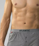 Pánske boxerky Atlantic 2MBX-025/24 A'2 M-2XL černo-modrá L