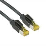 Secomp 21.05.9536 RJ45 sieťové káble, prepojovacie káble CAT 6A S/FTP 3.00 m čierna dvojžilový tienený, bez halogénov, samozhášavý 1 ks; 21.05.9536