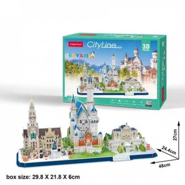 CubicFun 3D Puzzle CityLine - Bavorsko