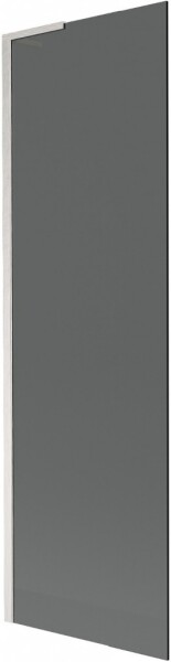 MEXEN/S - Next L vaňová zástena FIX 60 x 150, grafit, nikel kartáčovaná 895-060-000-03-40-97