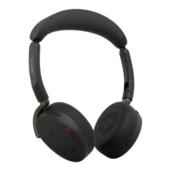 JABRA Evolve3 65 Flex Link 390c UC + nabíjacia podložka čierna / Slúchadlá / Bluetooth 5.3 / USB-C / 80 h výdrž batérie (36699-989-889)