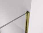 CERANO - Sprchová zástena Walk-in Crystal Ľ/P - 8 mm - bezvzperový systém - zlatá, transparentné sklo - 110x200 CER-8050BD6646