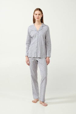 Vamp - Pyžamo na gombíky 21452 - Vamp light gray L