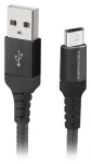 SBS Unbreakable kábel USB-A - Micro USB čierna / Kábel / 5 W / 1 m / vystužené konektory