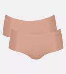 SLOGGI ZERO MICROFIBRE - neviditeľné krátke nohavičky z recyklovaného mikrovlákna Sloggi CAMEO BROWN M