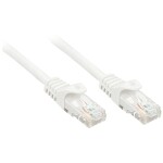 LINDY 48207 RJ45 sieťové káble, prepojovacie káble CAT 6 U/UTP 10.00 m biela 1 ks; 48207