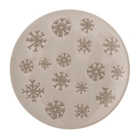 Bloomingville Kameninový dezertný tanier Snowie Ø 15,5 cm