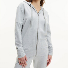 Mikina s kapucňou Modern Structure LW Full Zip Hoodie QS6759E-P7A - Calvin Klein XS
