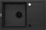DEANTE DEANTE - Corio metal grafit Granitový drez, 1-miska s odkvapkávačom ZRC_G113