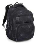 Školská taška Bagmaster ZIPSTER 25 A Black and white flowers
