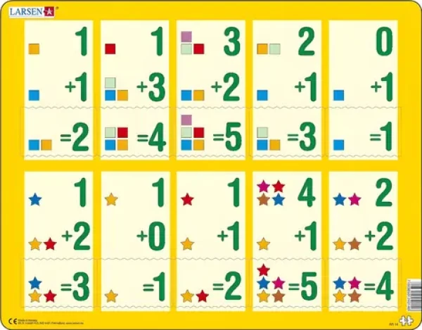 LARSEN Puzzle Sčítanie do piatich