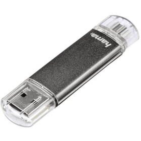 Hama 123924 flashPen Laeta Twin 16 GB šedá / Flash disk / čítanie: až 10 MBs (123924-H)