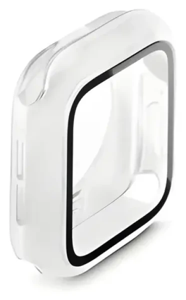 HAMA priehľadná / Ochranné púzdro / Apple Watch 44 mm (4/5/6/SE/SE2/SE3) / 360° ochrana / Snap-On