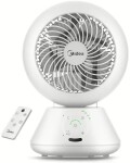 Midea Midea Fan | MDF24JRW TurboForce | Table Fan | White | Number of speeds 5 | Oscilrokovion | Remote control