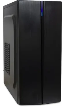 Inter-tech B-48 čierna / Skriňa / Midi-Tower / ATX, mATX / modré podsvietenie / bez zdroja (88881308)