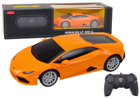 RASTAR Auto na diaľkové ovládanie R/C Lamborghini Huracan 1:24 Rastar oranžové