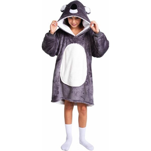 Cozy Noxxiez CH324 Koala hrejivá televízna mikinová deka s kapucňou pre deti 7 - 12 rokov
