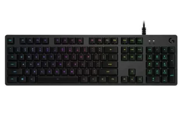Logitech G512 Carbon čierna / Herná klávesnica / ES layout / kábel USB-A 2.0 / 1x USB-A 2.0 / RGB Lightsync (920-009344)