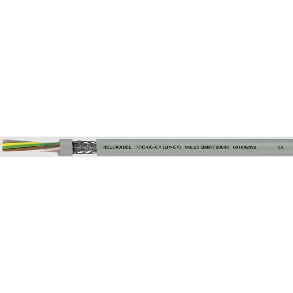 HELU 20012-1000 dátový kábel LiYCY 18 x 0.14 mm² sivá 1000 m; 20012-1000