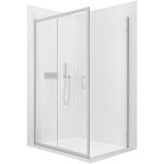 CERANO - Sprchovací kút Orlano L/P - 5 mm - chróm, transparentné sklo - 120x70x195 - posuvný CER-DY505B-90182