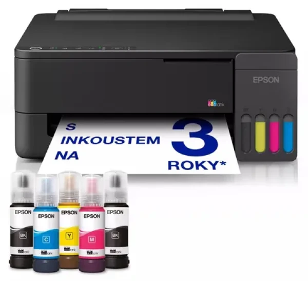 Epson EcoTank L1350 / Tlačiareň / A4 / atramentová / 33 str/min / 5760x1440dpi / USB Wi-Fi Direct (C11CL65403)