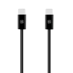 Obal:Me Super Fast USB-C/USB-C Pletený kábel 100W 2m Black (57983128329)