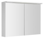 AQUALINE - KAWA STRIP Galérka s LED osvetlením 90x70x22cm, biela WGL90S