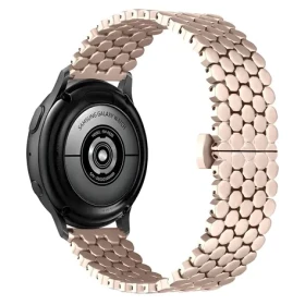 Beline Metal Honeycomb 20 mm ružovo-zlatá / Remienok pre chytré hodinky / kovový / voštinový vzor