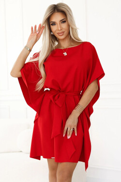 Dámske šaty 287-35 SOFIA - NUMOCO Červená 2XL/3XL