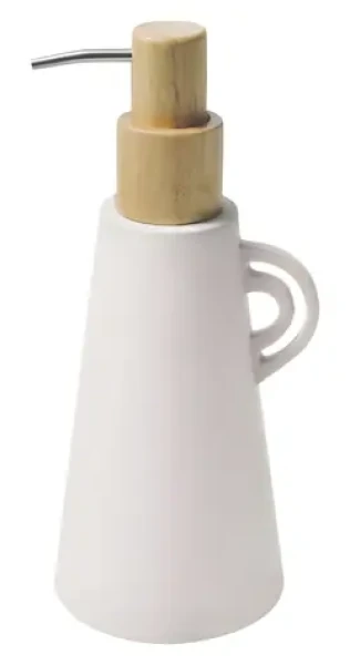 Spirella ORGANIC dávkovač mydla matne biely / keramika / 450 ml