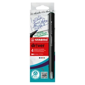 STABILO® dr!ver - medium - 4 ks súprava - zelená, červená, modrá, čierna (EO1089/4-01)