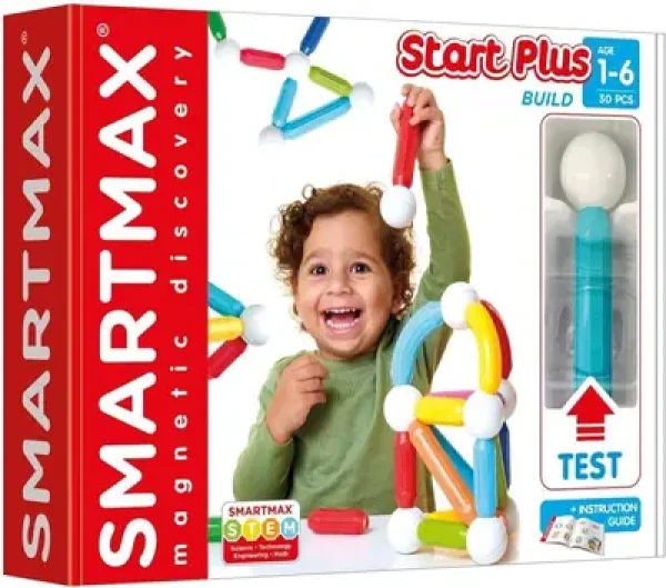 SMARTMAX Magnetická stavebnica Start PLUS Build 30 dielikov