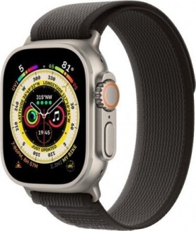 Apple Watch Ultra GPS + Cellular, 49mm titánové puzdro - čierno-šedý trail M/L