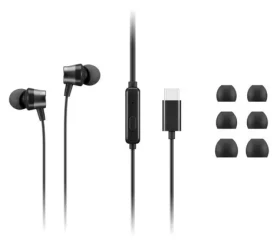 Lenovo slúchadlá do uší USB-C čierna / Slúchadlá / USB-C / 32 Ohm (4XD1J77351)