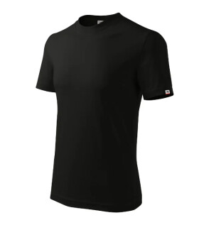 Base tričko unisex black 01 (štítok značky) L