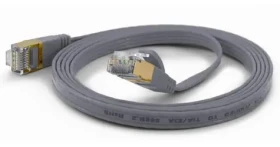 Wantec šedá / Patch kábel / F/FTP / Cat6a / 2 m / RJ-45 (7301)