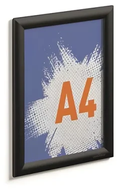 Durable Klaprám A4 čierna / Klaprám / Hliníkový / Nástenný / 240x329 mm (479601)