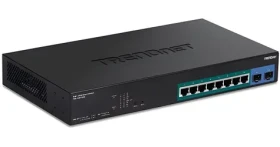 Trendnet Web SMART switch 10- Port PoE+ / Switch / 8x Gigabit PoE+ / 2x SFP / 130 W / Managed L2+ (TPE-1021WS)
