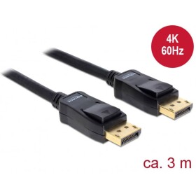 DeLock Kábel DisplayPort na DisplayPort / 3m / čierny (82424)