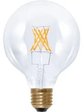 SEGULA LED Globe 95 5W(35W) číra / Žiarovka / E27 / 400lm / 2200K / stmievateľné (55283)