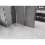 MEXEN/S - Velár sprchovací kút, posuvné dvere 100 x 100, dekor, chróm 871-100-100-31-01