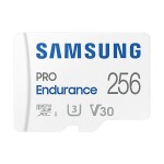 SAMSUNG PRO Endurance microSDXC 256GB + SD adaptér / Class 10 / UHS-I / U3 / čítanie: 100MBs / zápis: 40MBs (MB-MJ256KA/EU)