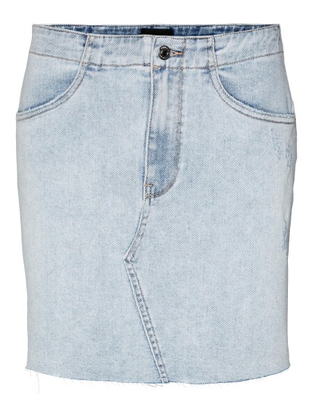 Vero Moda Dámska sukňa VMROSIE 10282620 Light Blue Denim