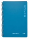 Mitama i-Note cyan / Špirálový zošit / 18,5×24 cm / linajkový / 90 listov (62283-90204)