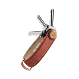 Kľúčenka Orbitkey Waxed Canvas Brick Red