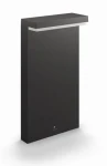 Philips Bustan 9W šedá / LED vonkajšie stĺpové svietidlo / 1000LM / 2700K / IP44 (8718696158890)